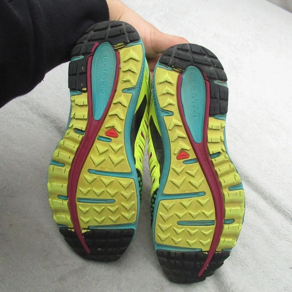 Salomon Women 7 Running Shoes‎ Green X-Scream Lightweight Cushioned Athletic